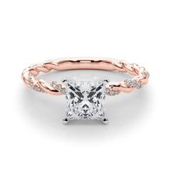 Engagement Ring With Twisted  Shank - TN85290