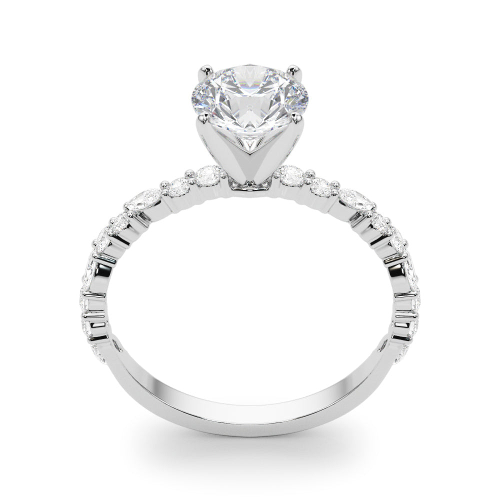 Marquise & Round Engagement Ring - TN85298