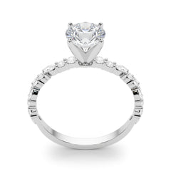 Marquise & Round Engagement Ring - TN85298