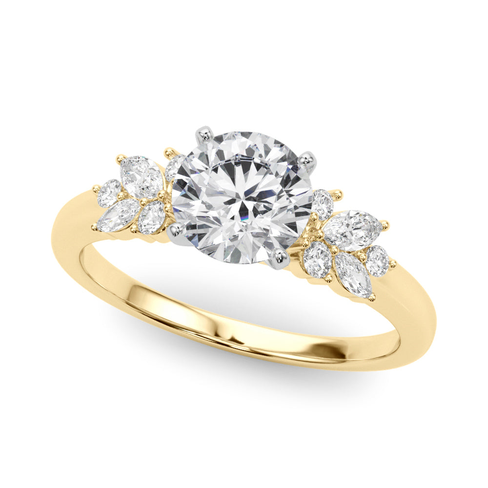 Engagment Ring With Peg Head - TN85335