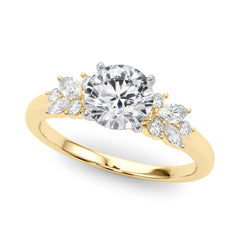 Engagment Ring With Peg Head - TN85335