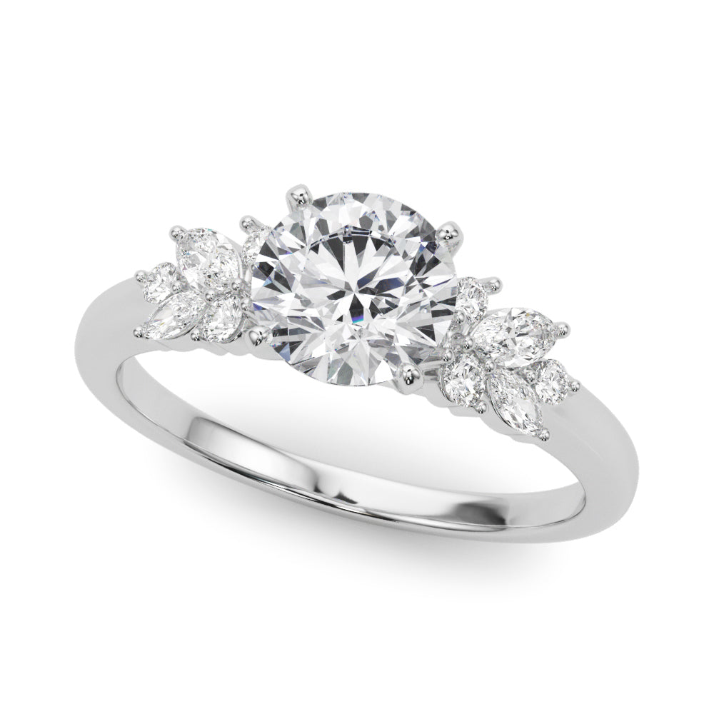 Engagment Ring With Peg Head - TN85335