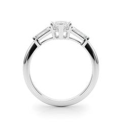 3 Stone Ring Marquise Center Taper Bagutte Sides - TN85339