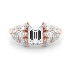 Mq Side Stones Engagement Ring - TN85366