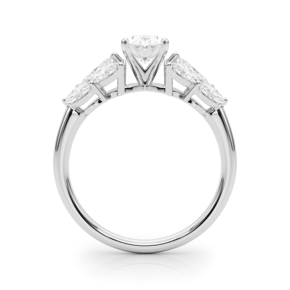 Mq Side Stones Engagement Ring - TN85366