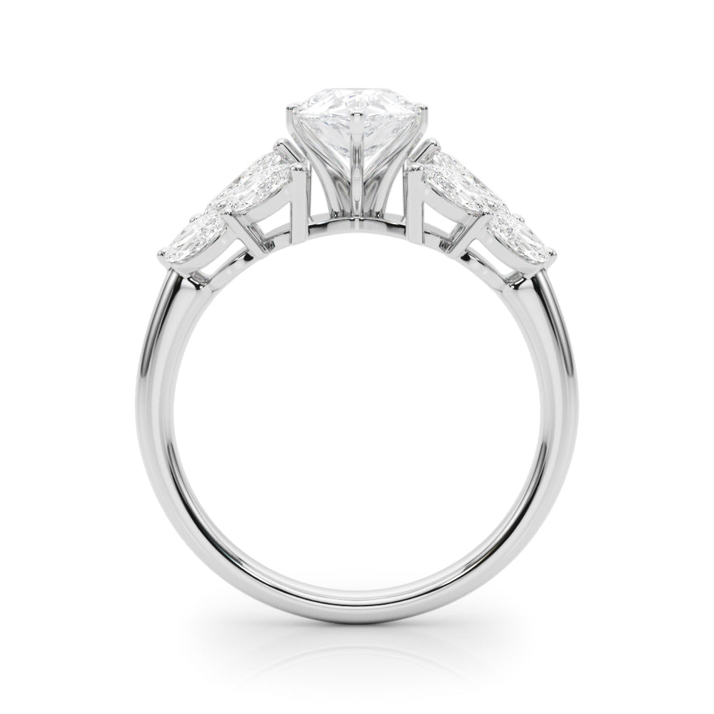 Mq Side Stones Engagement Ring - TN85366