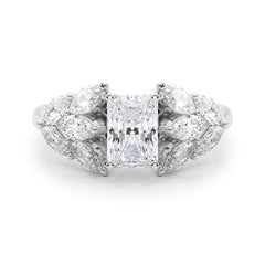 Mq Side Stones Engagement Ring - TN85366