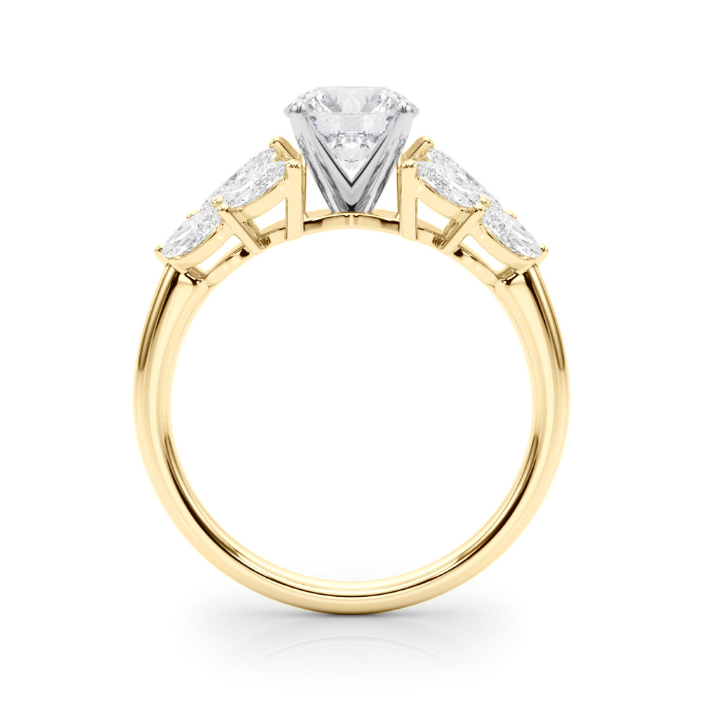 Mq Side Stones Engagement Ring - TN85366