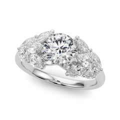 Mq Side Stones Engagement Ring - TN85366